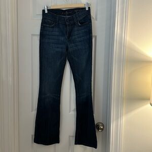 7 for all mankind high waisted bootcut jeans, size 26